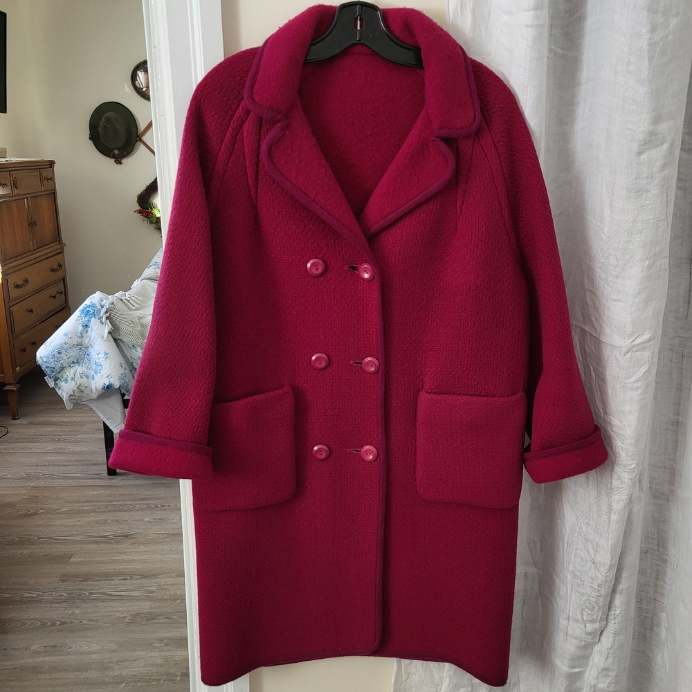 Vintage Boiled Wool Coat